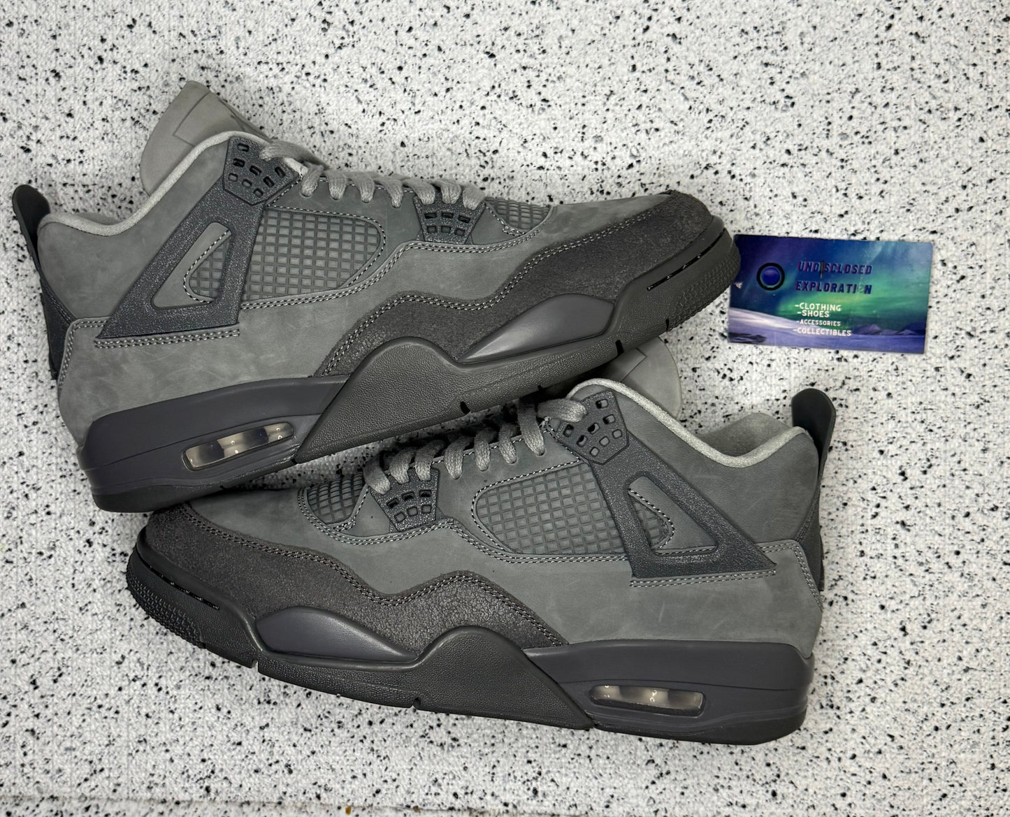 Jordan 4 Wet Cement 9.5 Men/11 Women “Preowned”
