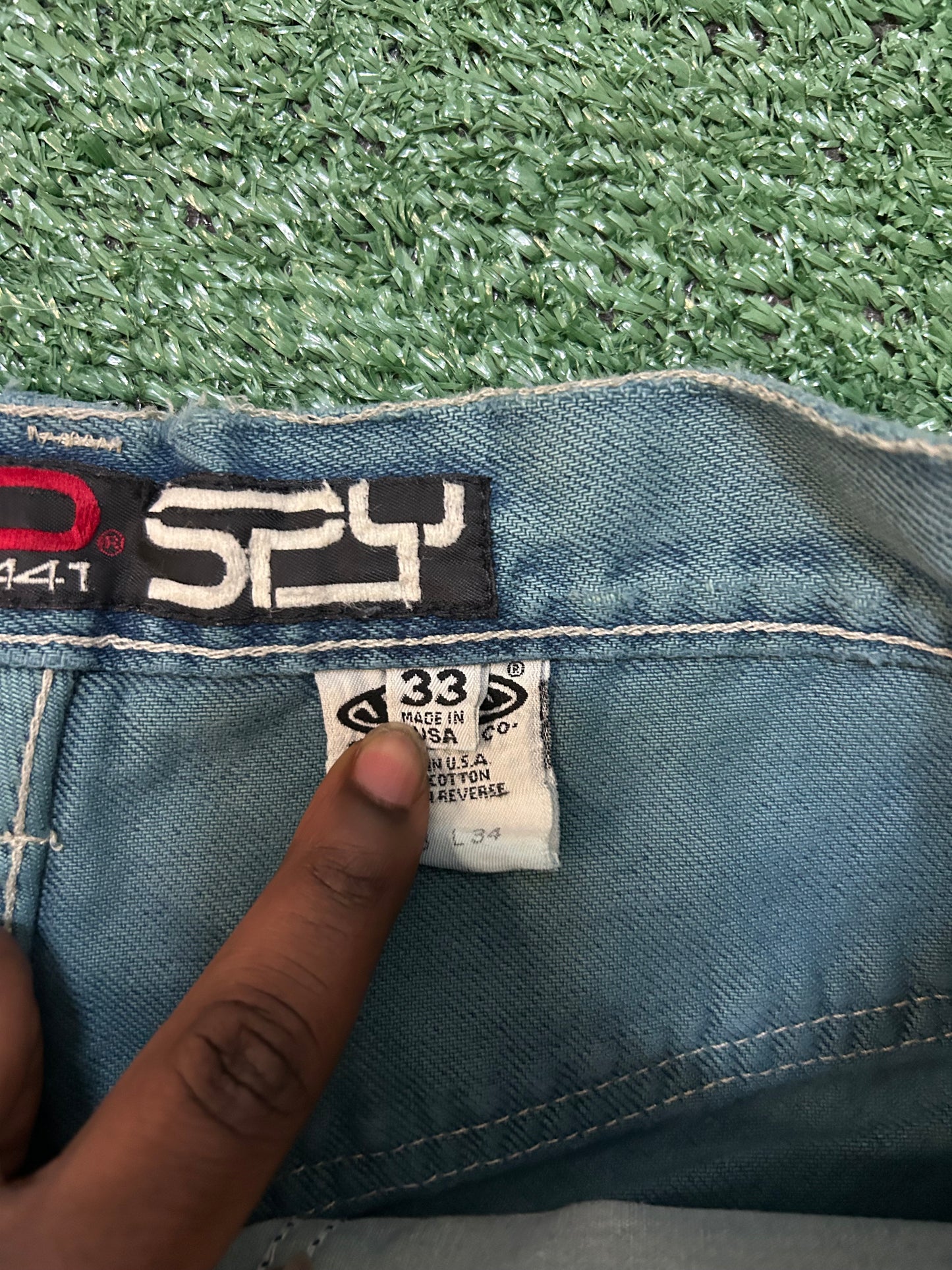 Vintage JNCO spy blue jeans