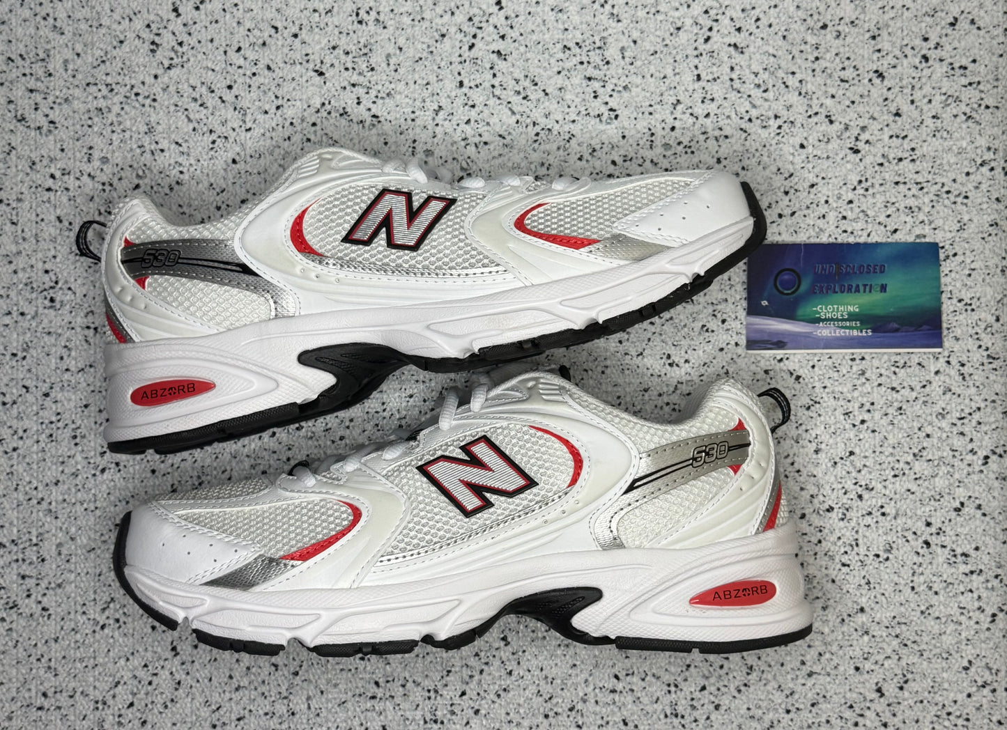 New Balance 530 White Blast Red