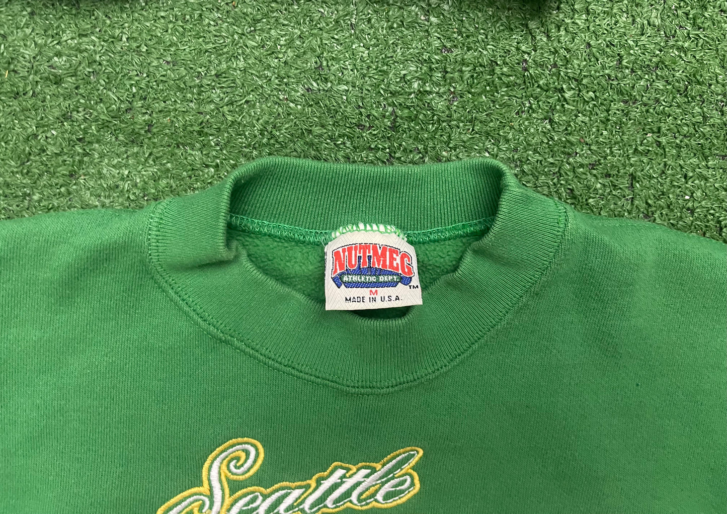 Vintage Seattle SuperSonics Shawn Kemp Locker Crewneck