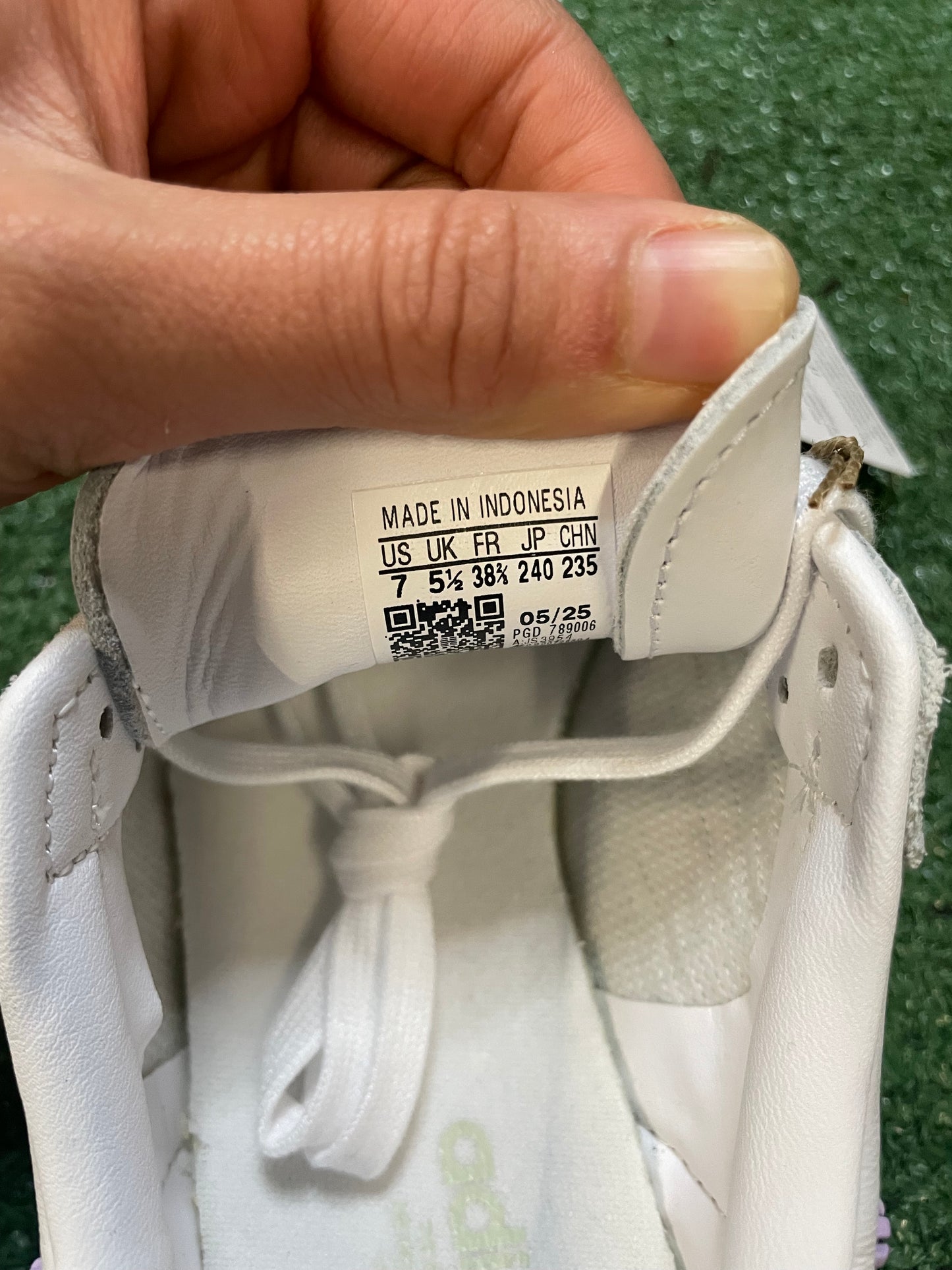 Adidas Sambae floral white linen green gum