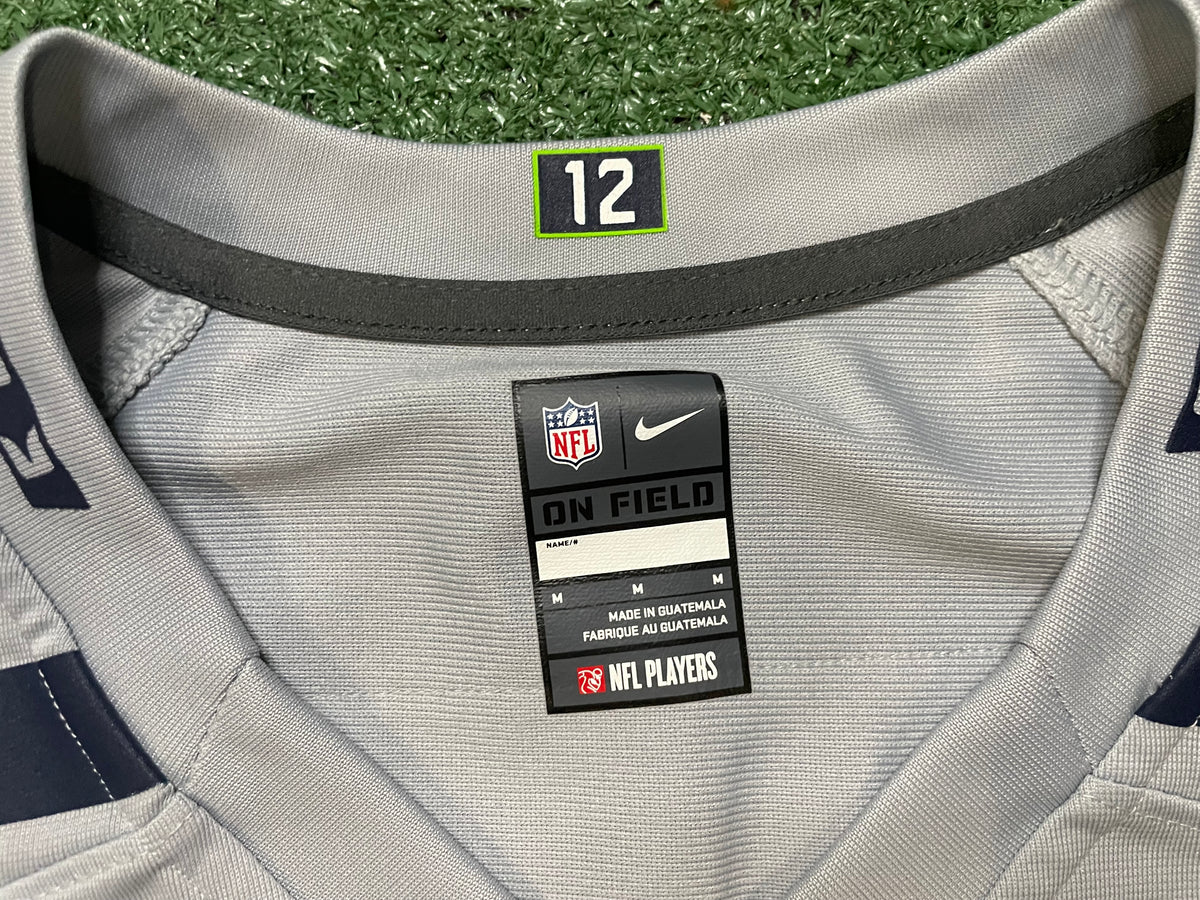 Nike Seattle Seahawks Russell Wilson #3 grey jersey