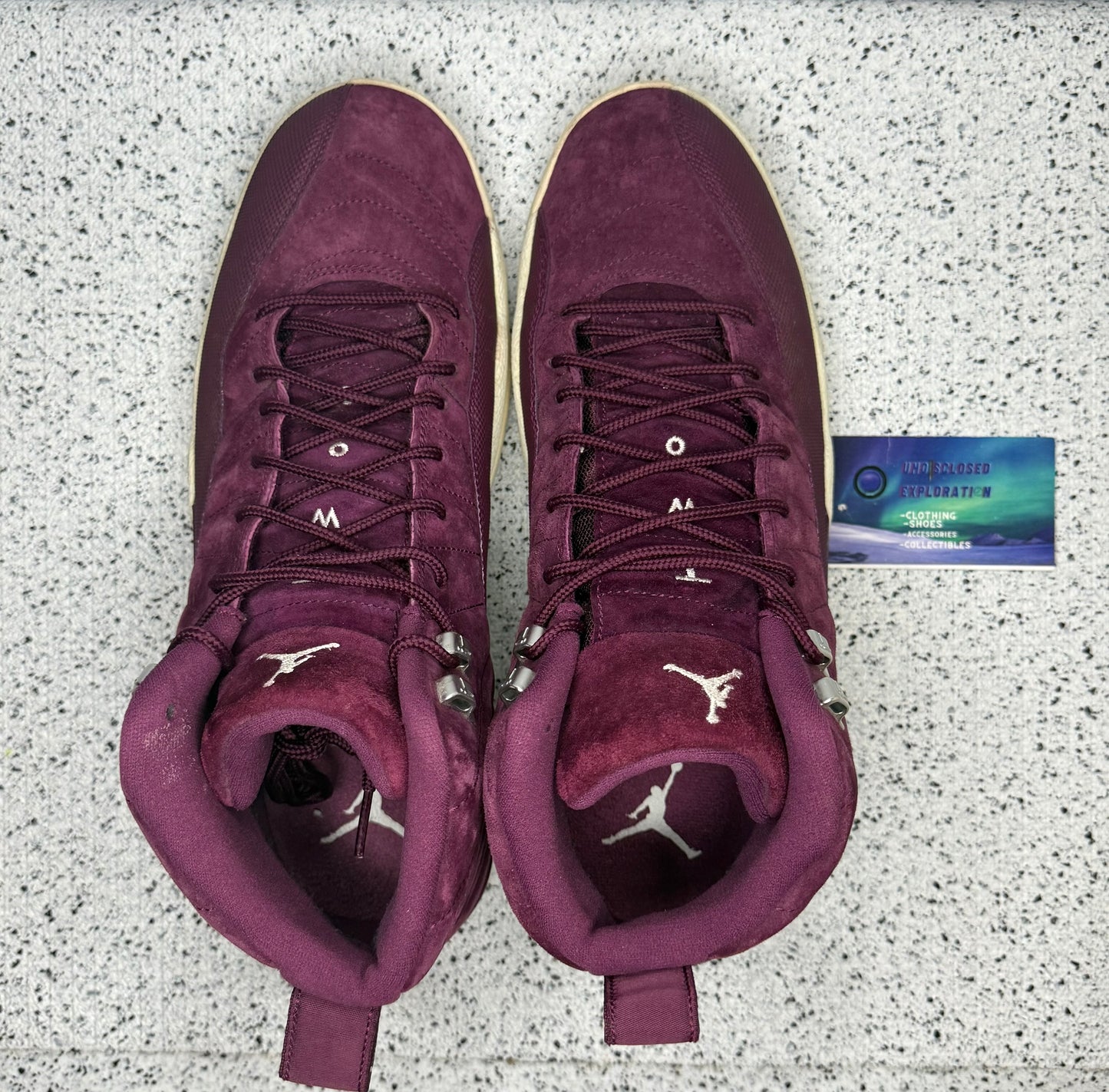 Jordan 12 Bordeaux 11.5 Men/13 Women “Preowned”
