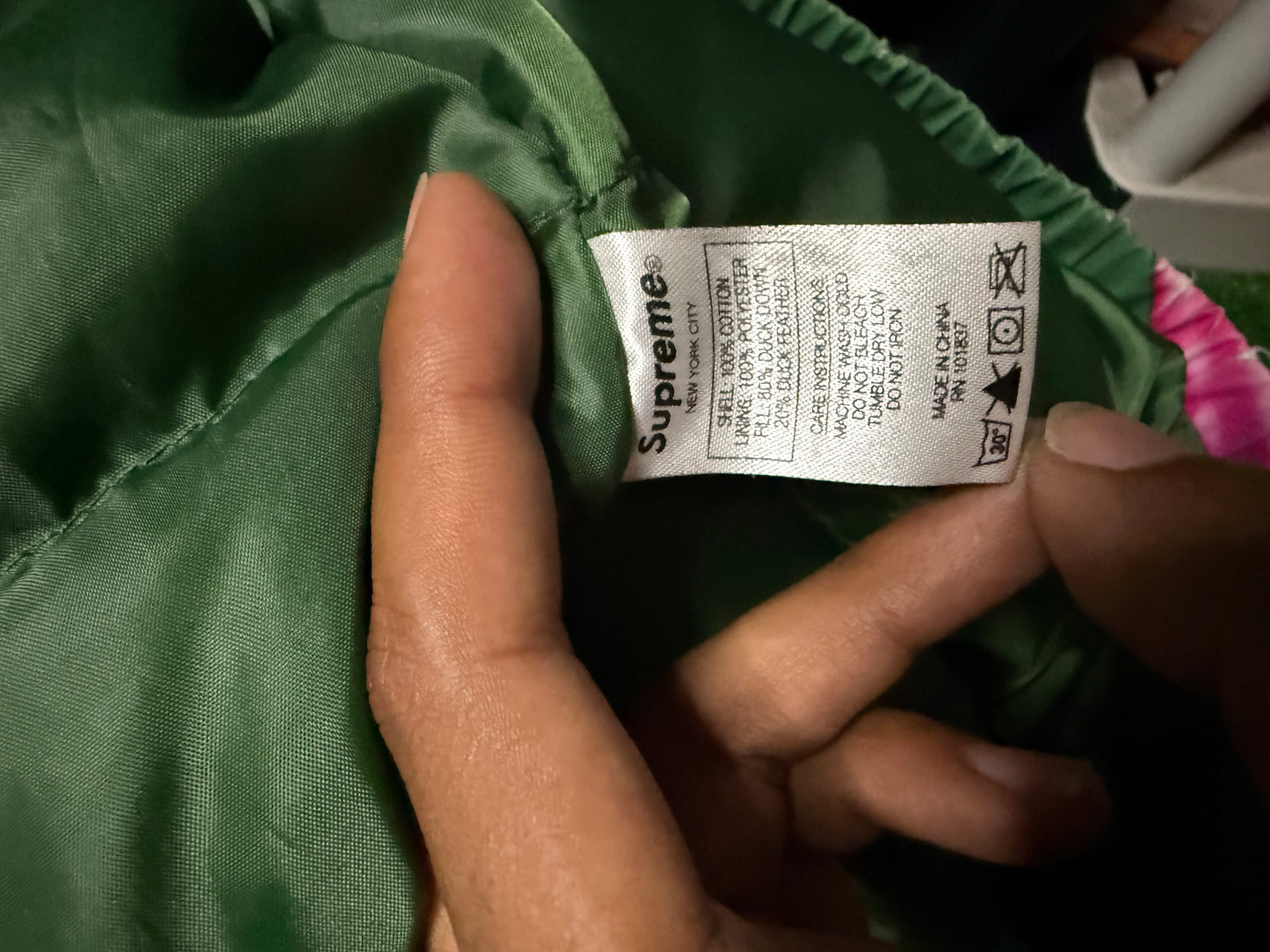 Supreme Casino Down Jacket Green