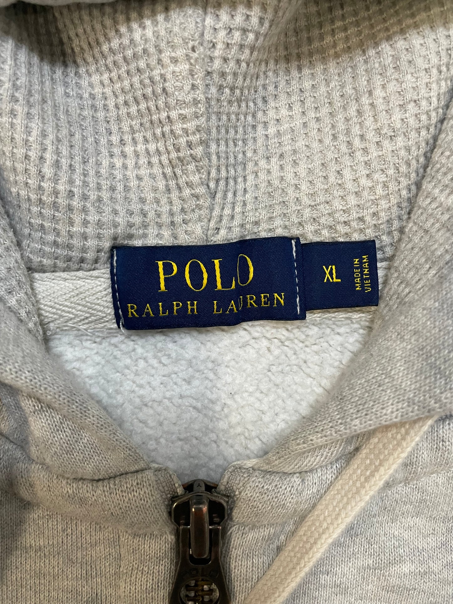 Polo Ralph Lauren grey zip up hoodie