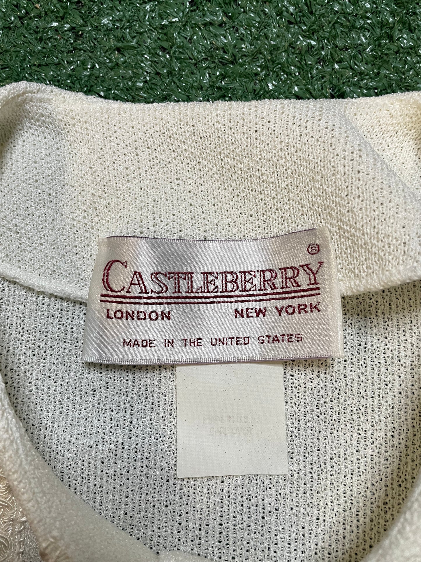 vintage 1980s Castleberry knit cardigan