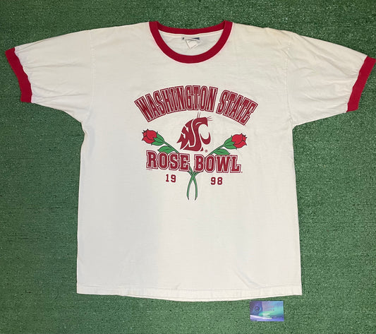 Vintage 1998 WSU Washington state university rose bowl tee