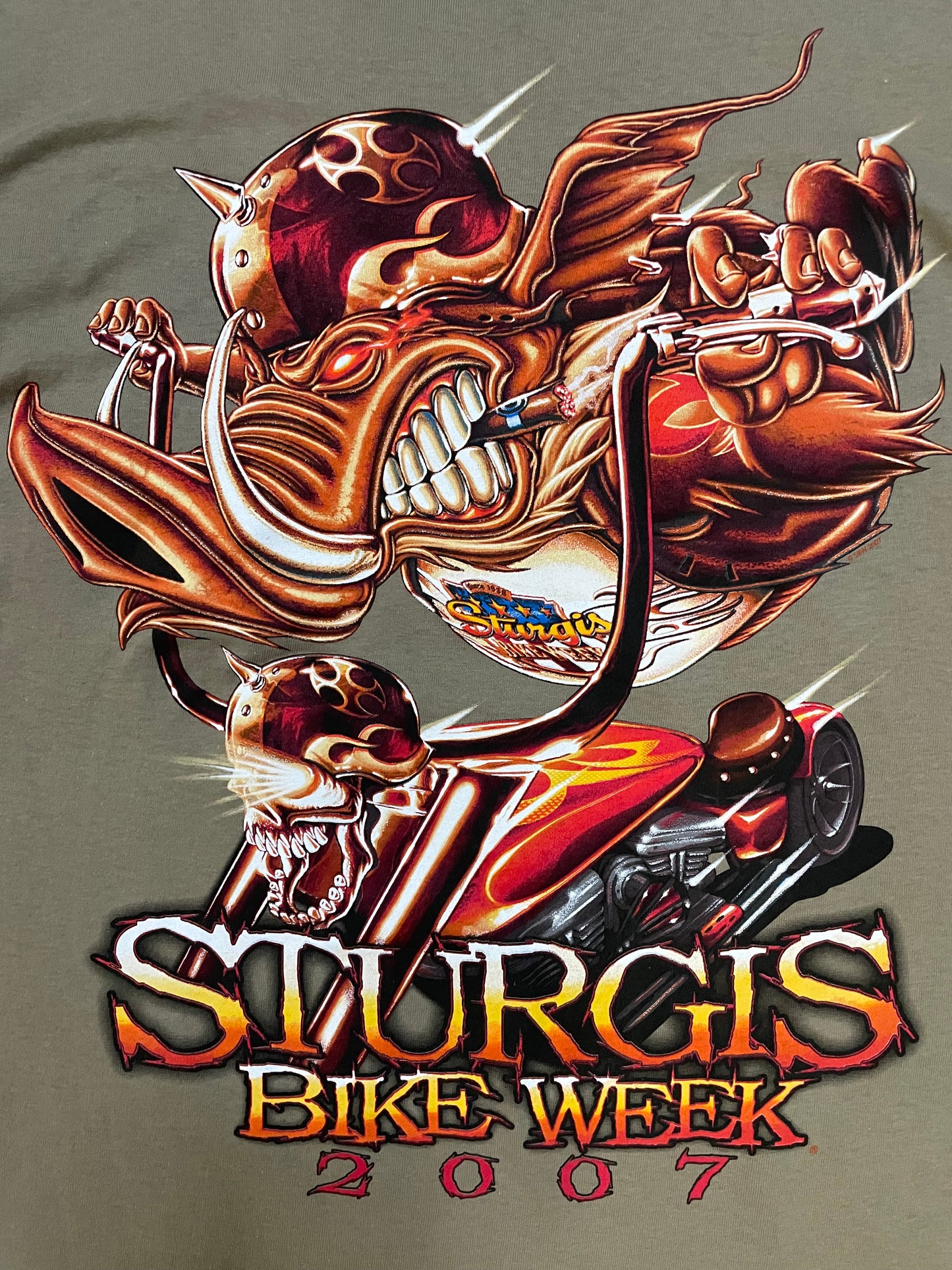 Vintage 2000s Sturgis bike week tee