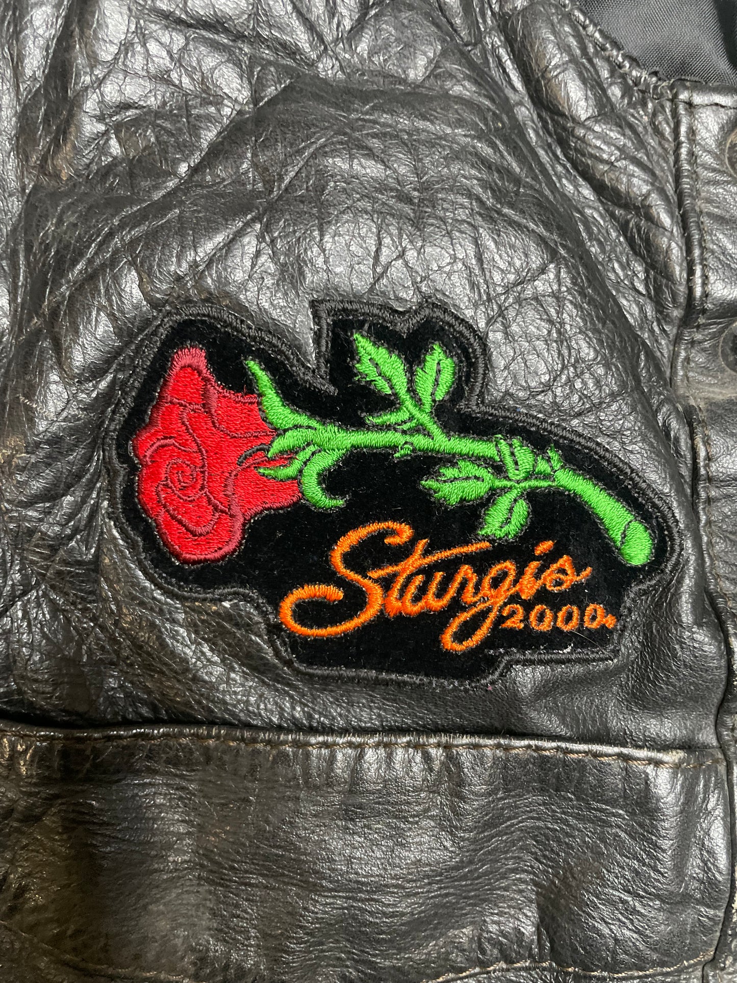 Vintage 1990s Harley Davidson leather vest