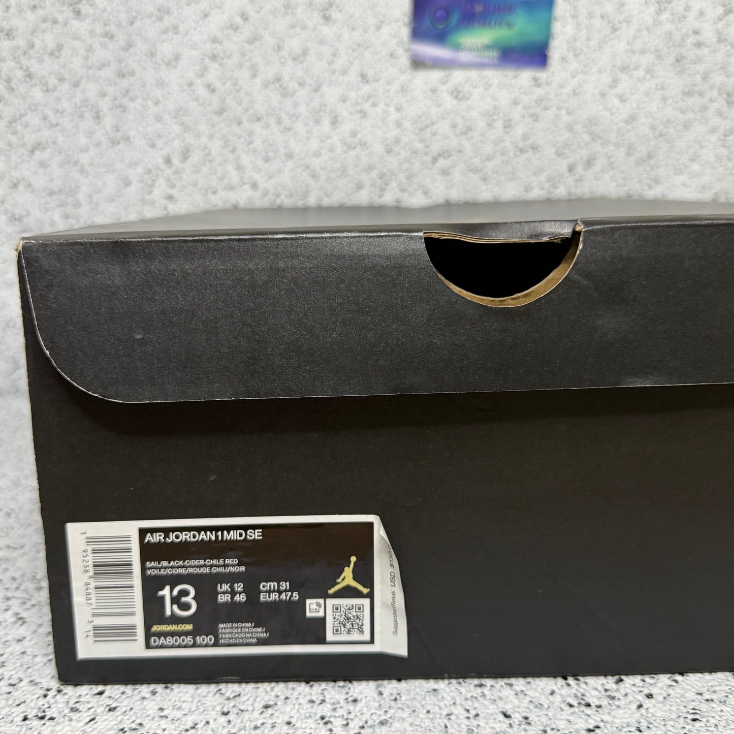 Jordan 1 Mid Brush Stroke Paint Splatter