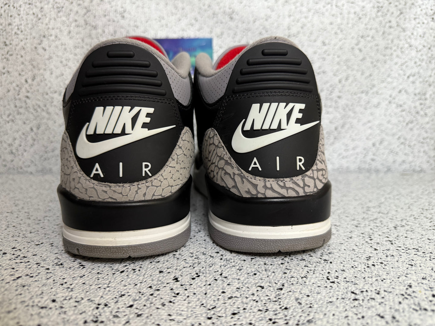 Jordan 3 Black Cement 12 Men/13.5 Women “Preowned”
