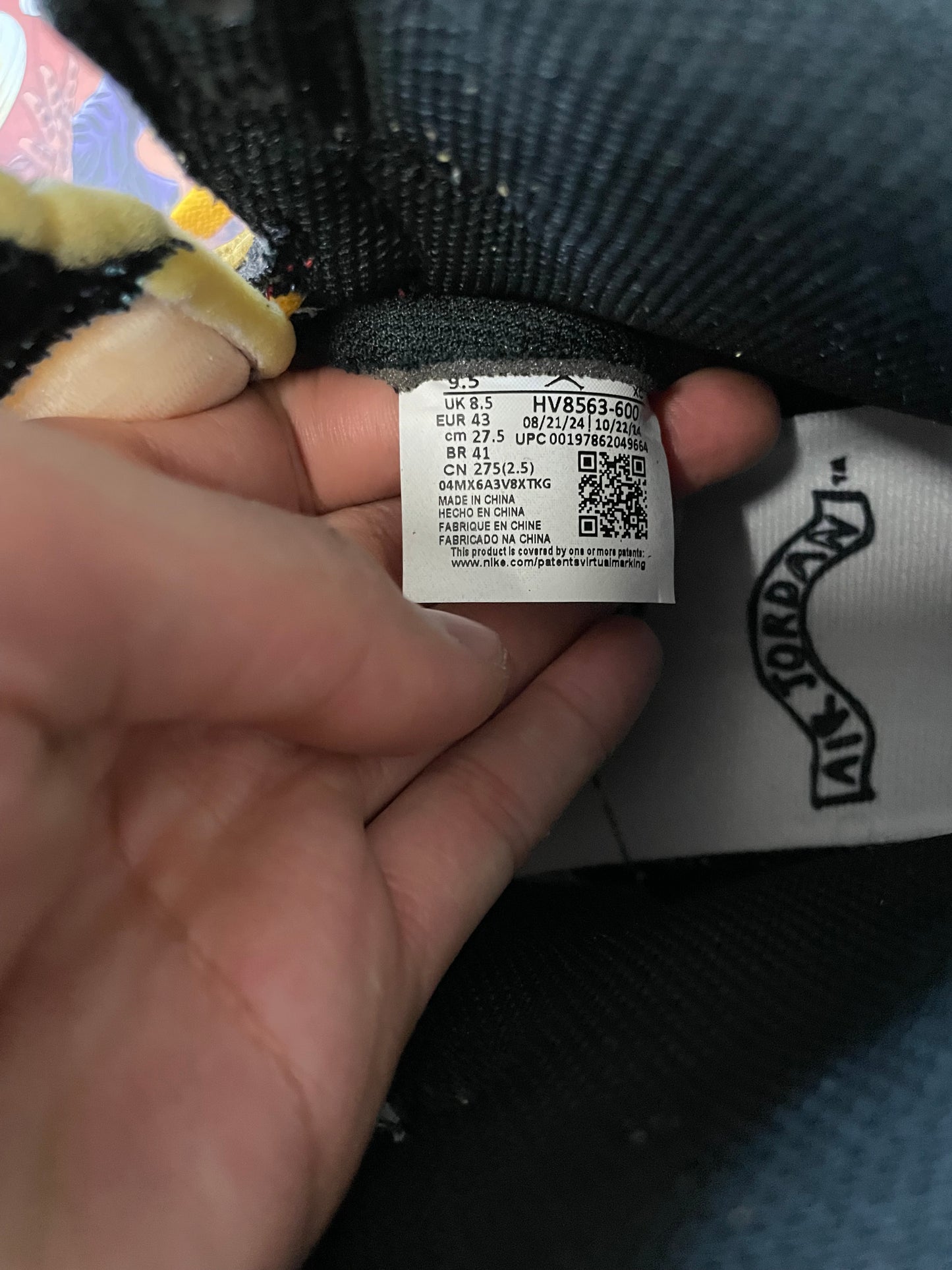 Jordan 1 Retro High OG SP Union Chicago shadow