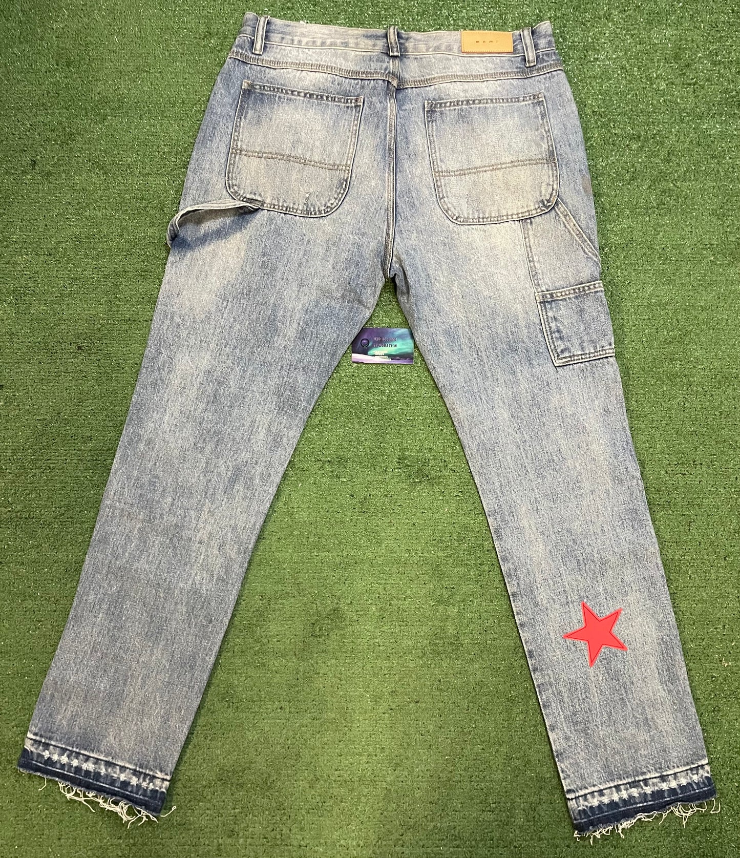 Mnml star black and red jeans