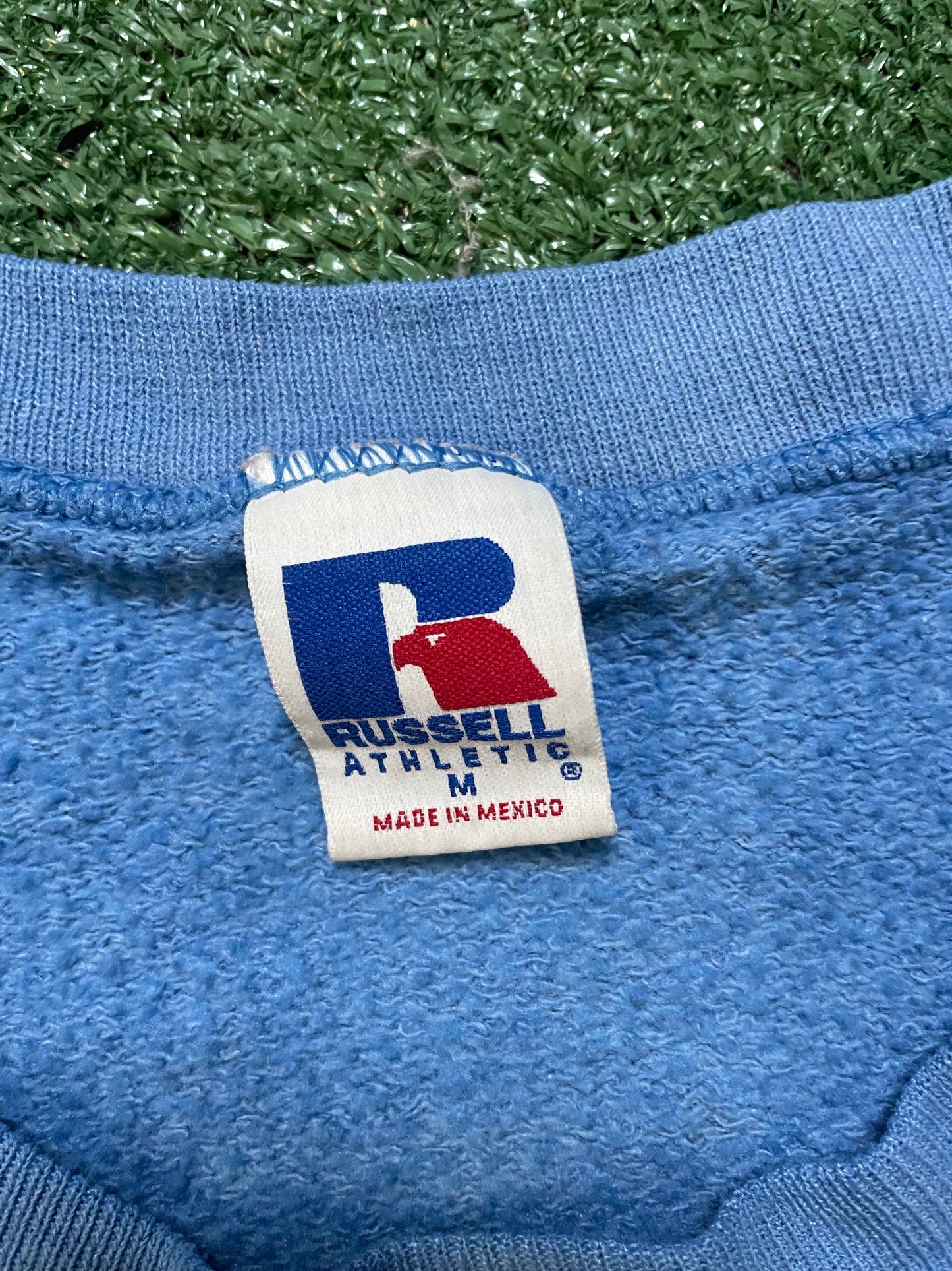 Vintage 1990s rusell light blue crewneck