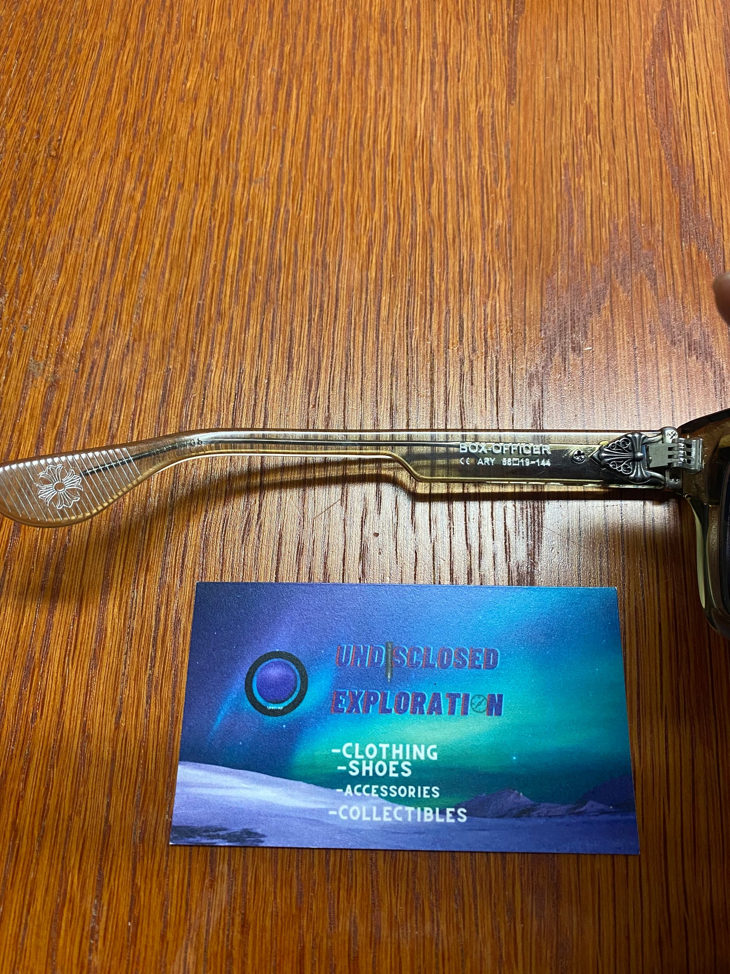 Chrome hearts box officer glasses