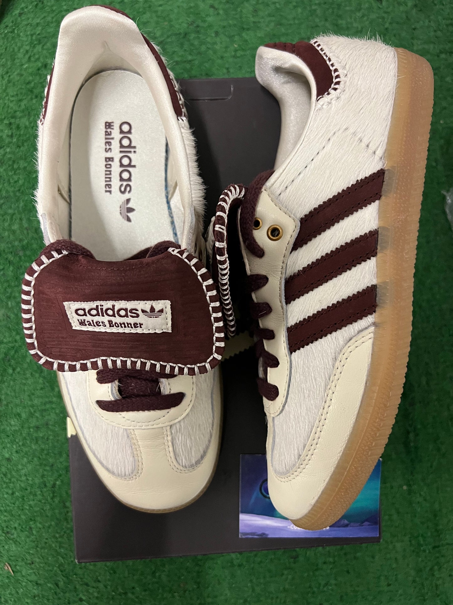 Adidas X Wales Bonner pony cream white size 6.5men/8women