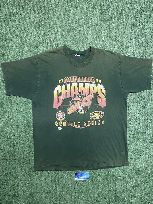 Vintage 1996 Seattle sonics western conference champs