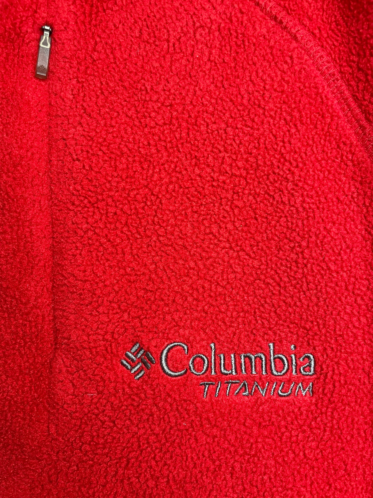 Vintage Columbia titanium red fleece