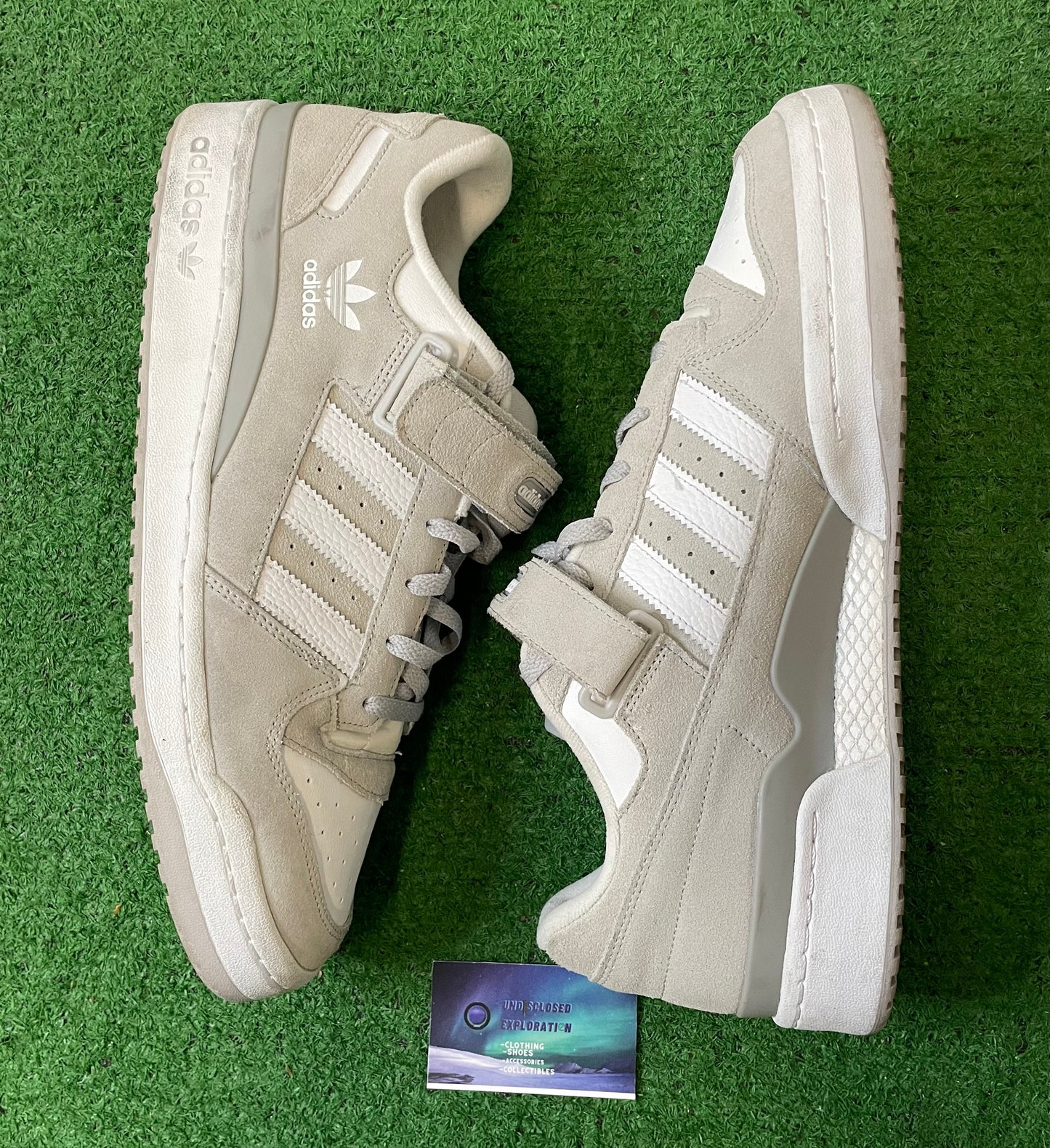 Adidas forum low grey size 14men/15.5women