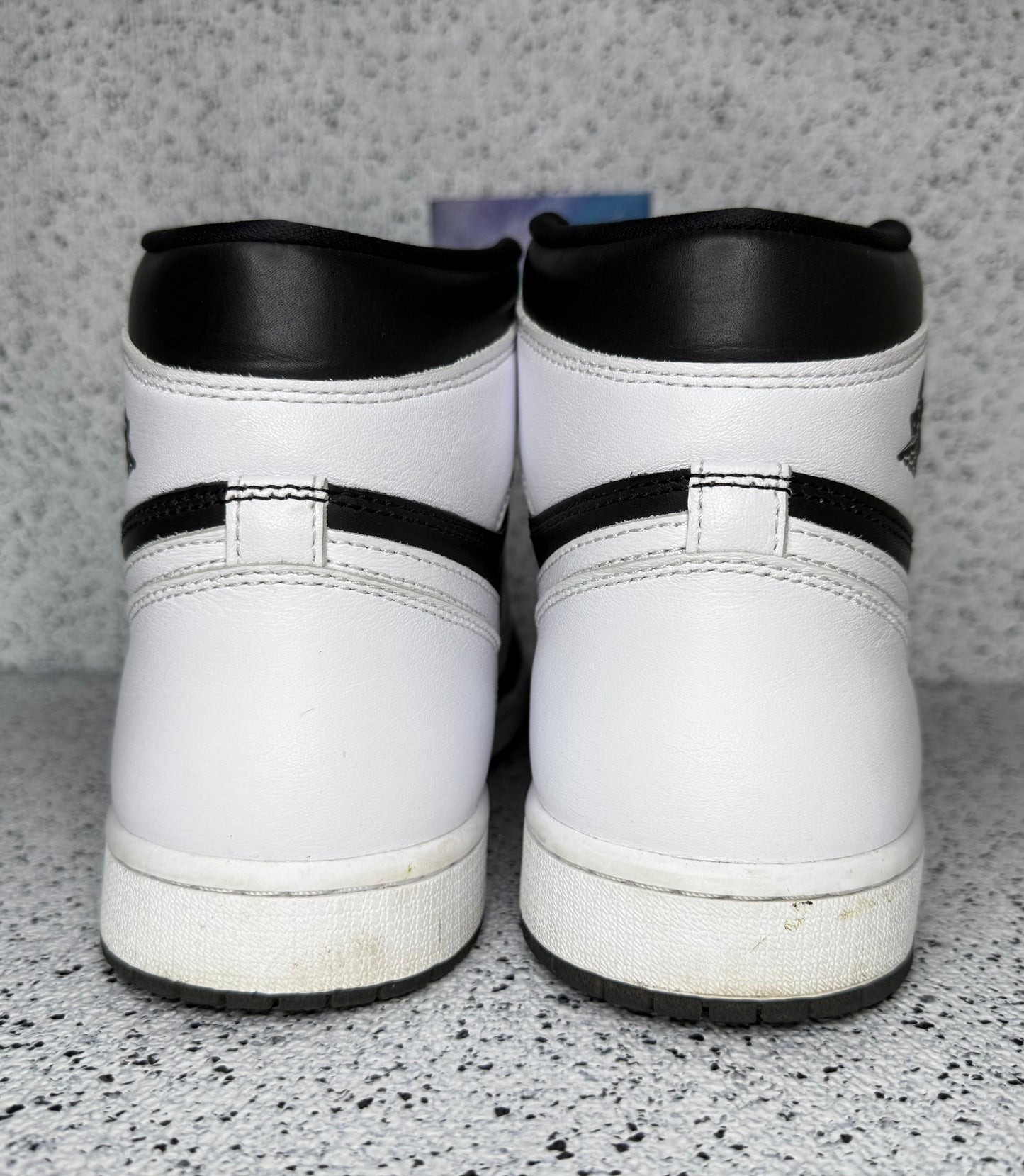 Jordan 1 High Black White 10 Men/11.5 Women “Preowned”