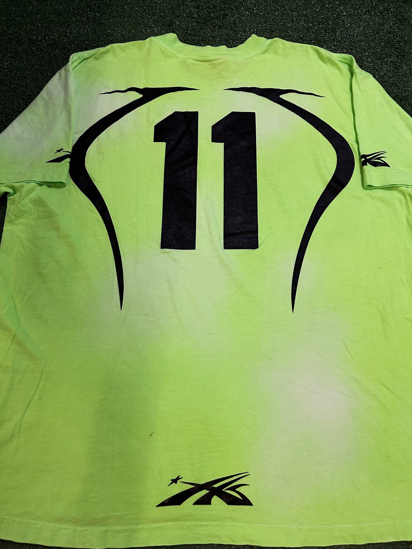Hellstar warmup neon green tee
