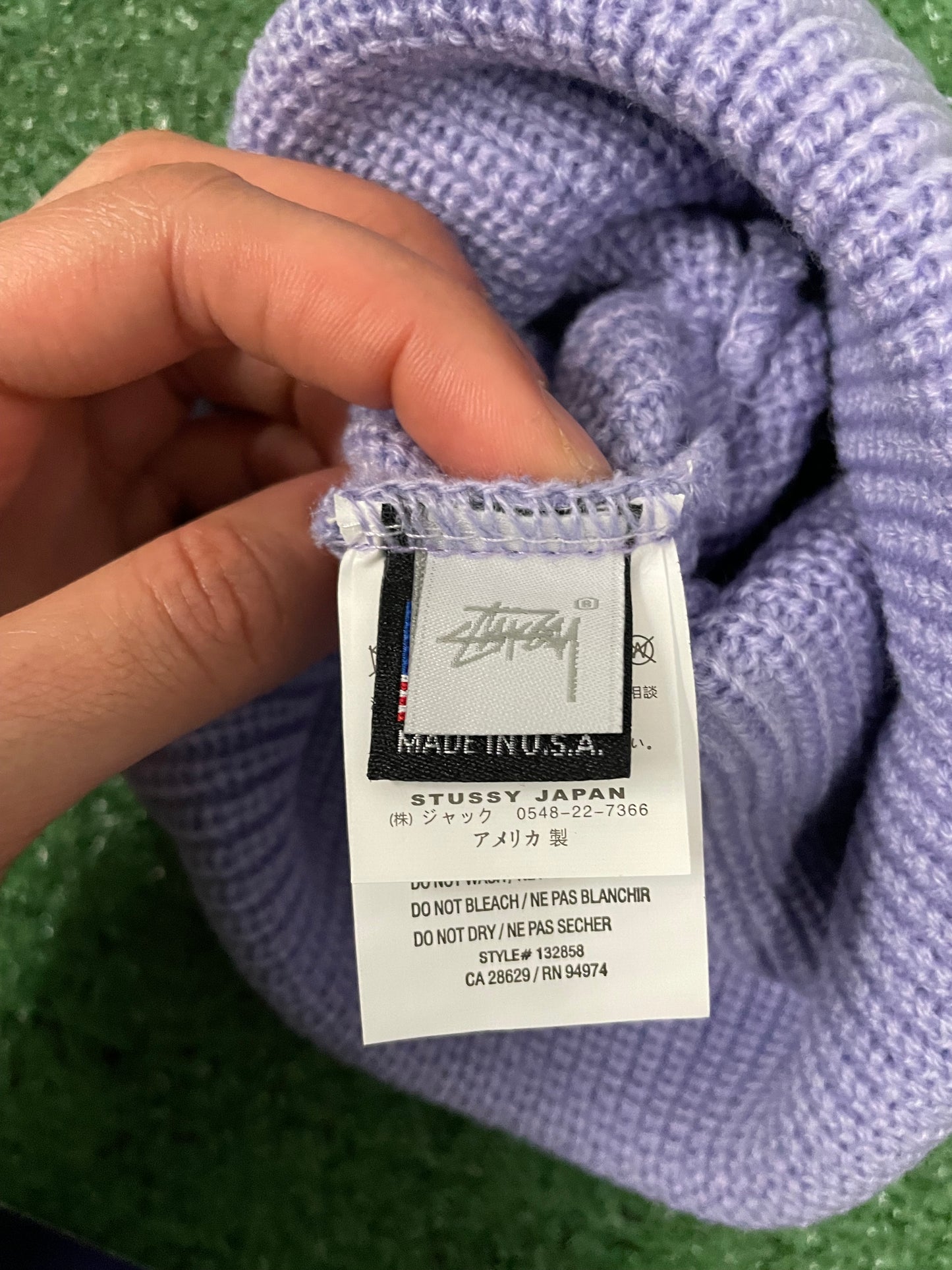 Stussy Violet cuff beanie