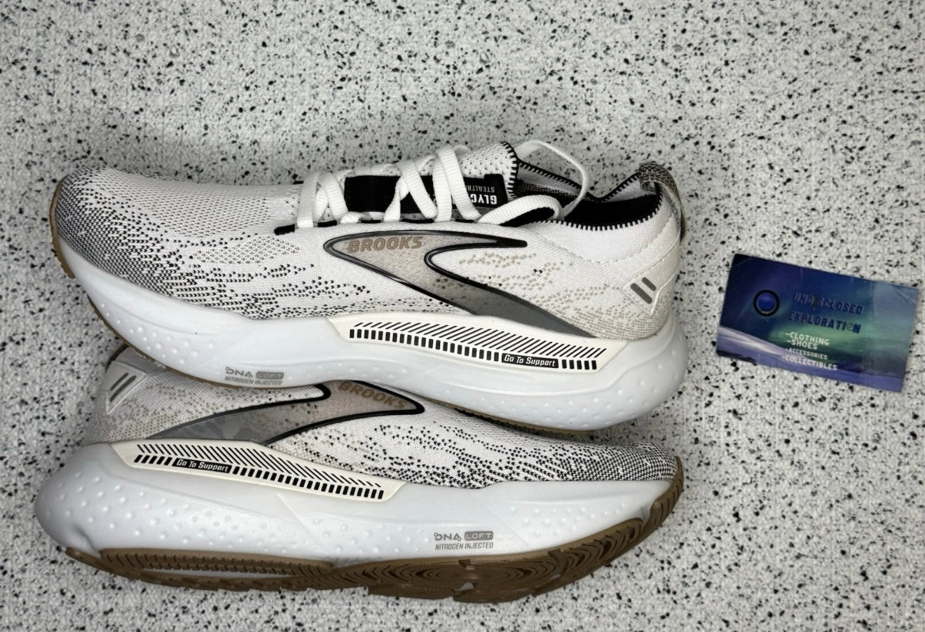 Brooks Glycerin Stealthfit GTS 21 White Grey Black
