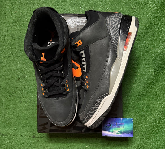 Jordan 3 Fear 10 Men/11.5 Women “Preowned”