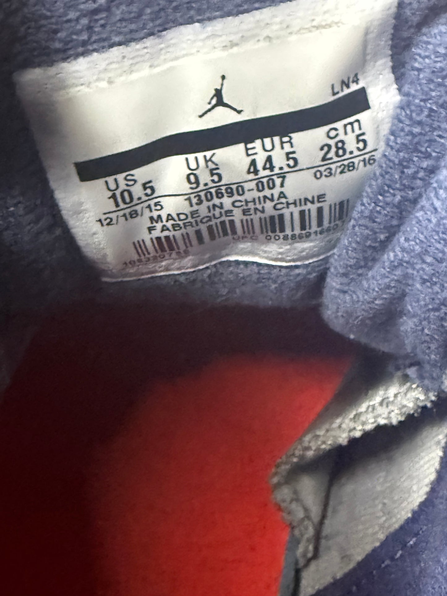 Jordan 12 French Blue 10.5 Men /12 Women “Preowned”