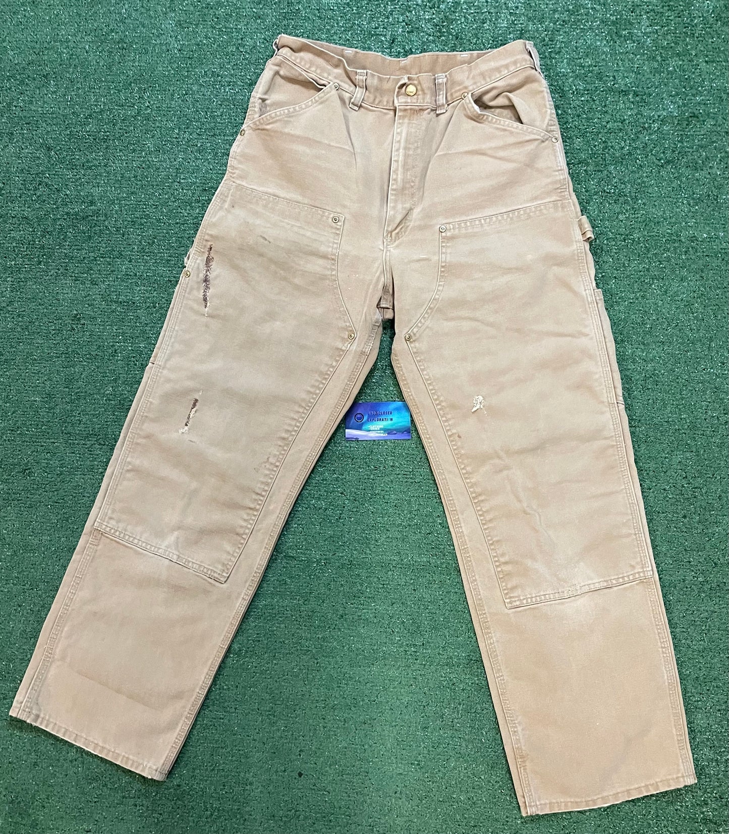 Vintage 1990s Carhartt tan Double knees