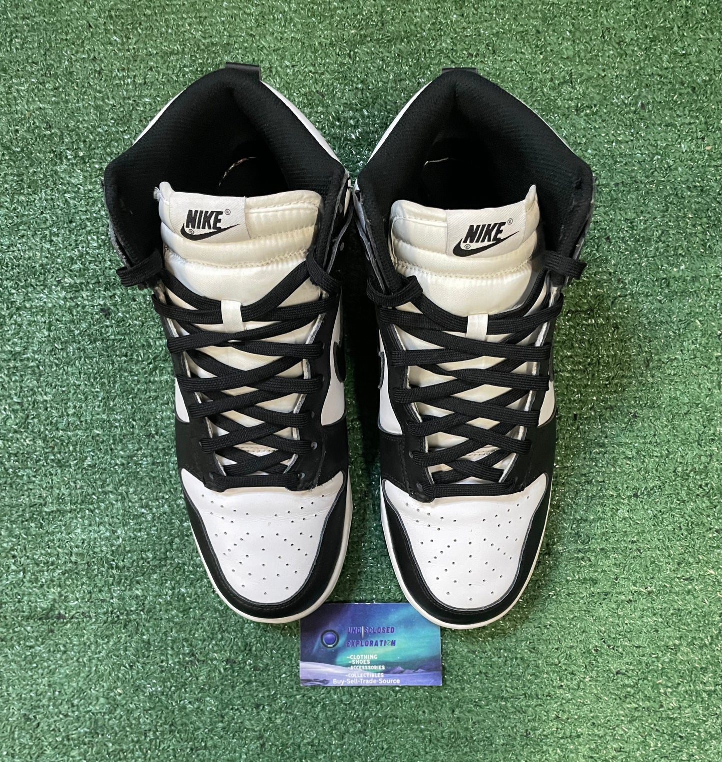 Nike Dunk high black white size 9.5men/11women