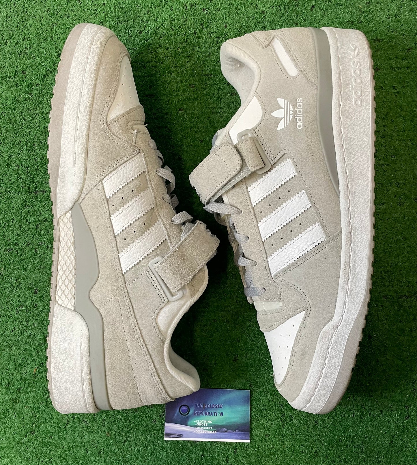 Adidas forum low grey size 14men/15.5women