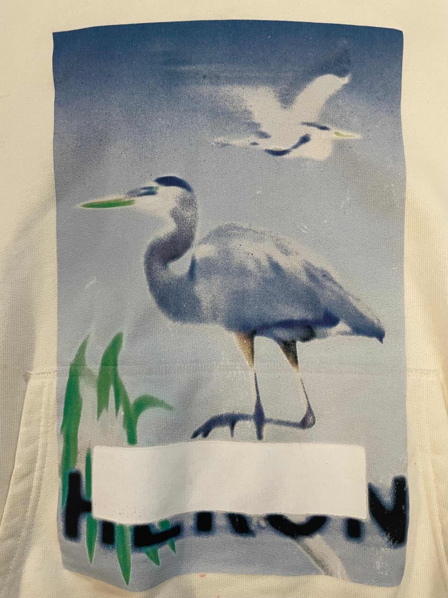 Heron Preston censored hoodie