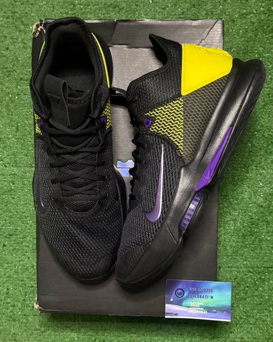 LeBron Witness 4 Black Opti Yellow 13 Men/14.5 Women “Preowned”