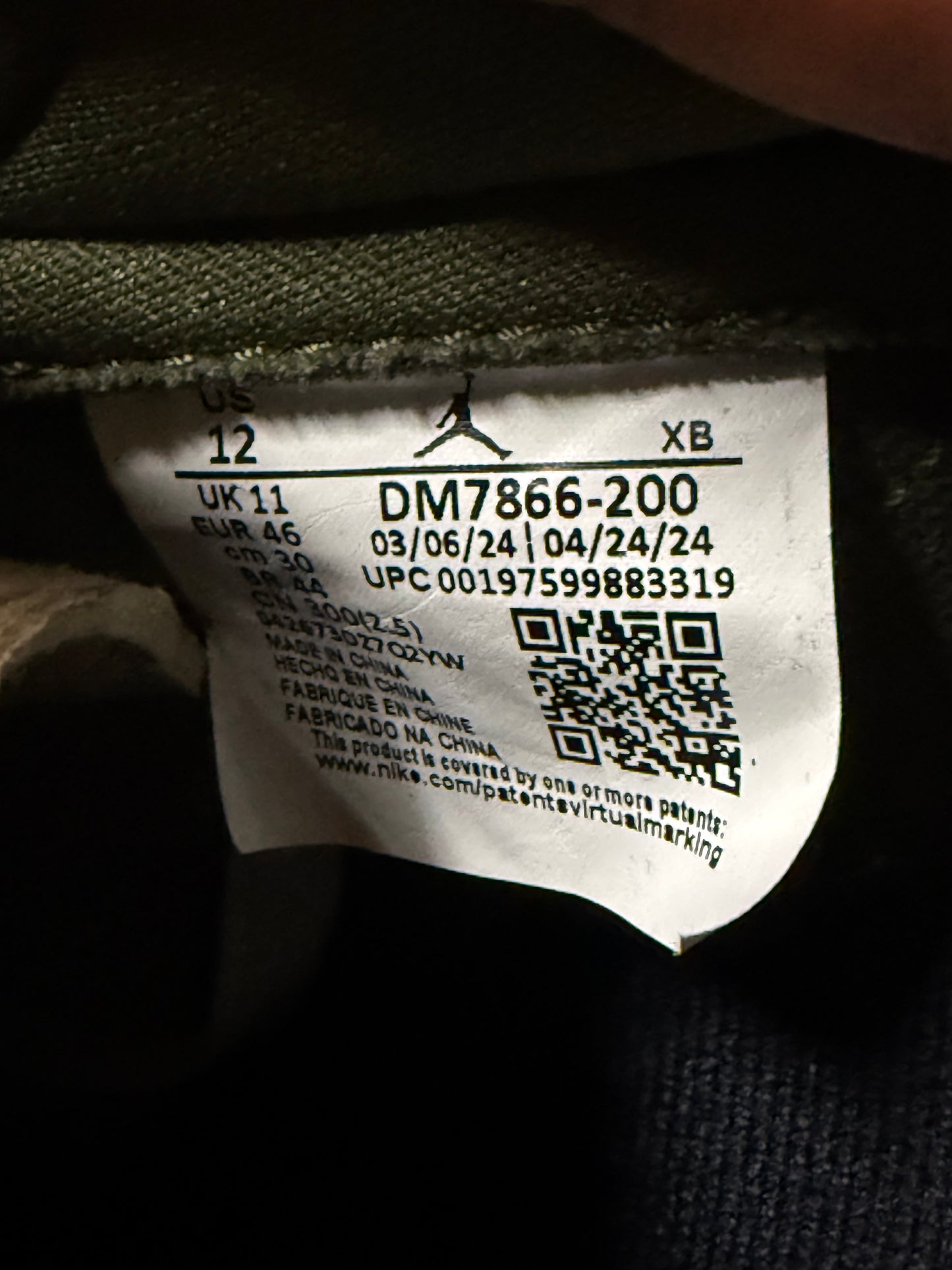 Jordan 1 Low Travis Scott Medium Olive 12 Men/13.5 Women “Preowned”