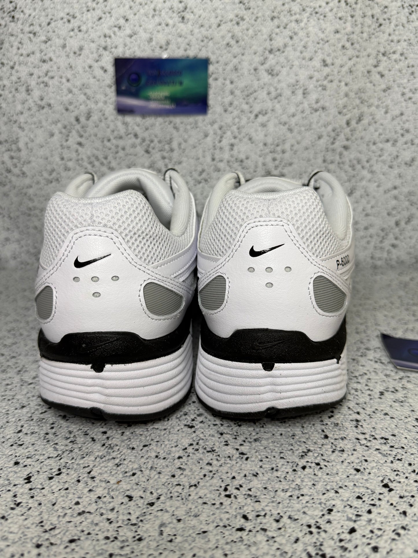 Nike P-6000 White Metallic Silver