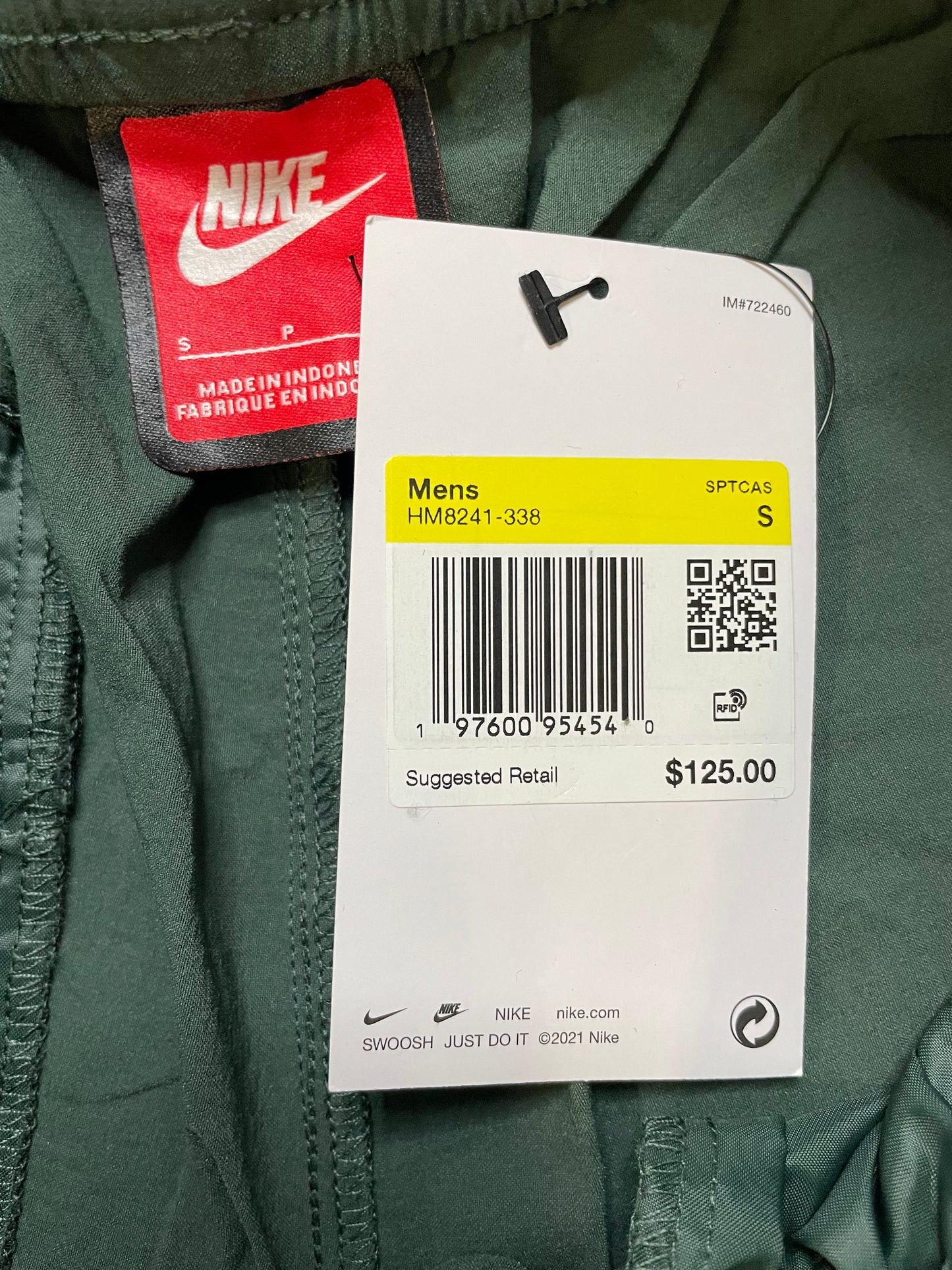 Nike tech woven dark green pants