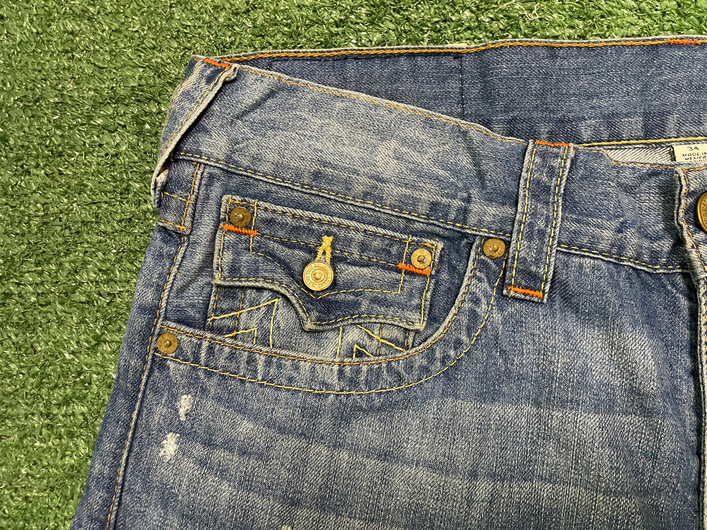 True Religion distressed jeans