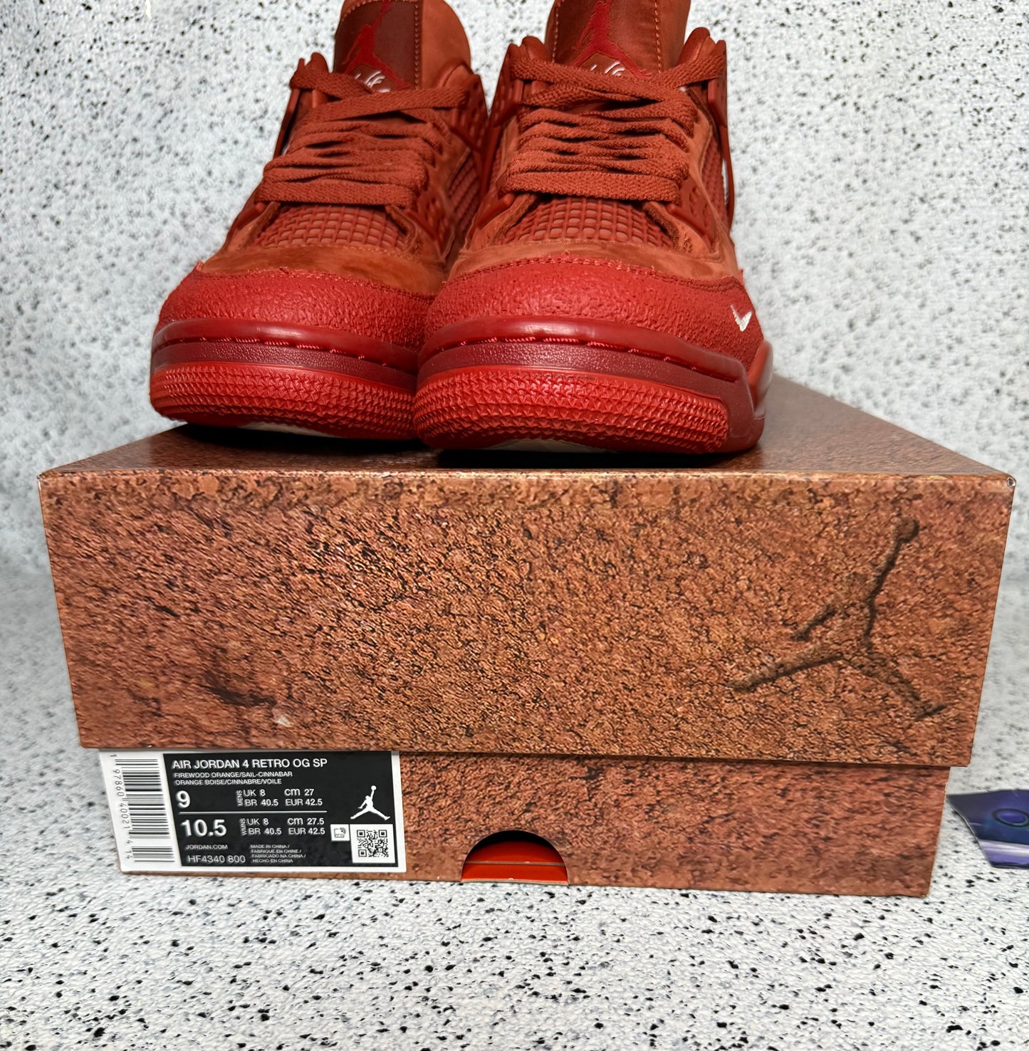 Jordan 4 Brick By Brick 9 Men/10.5 Women “Preowned”