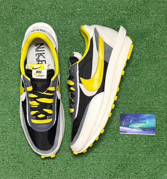 Nike Sacai Waffle Bright Citron 12 Men/13.5 Women “Preowned”