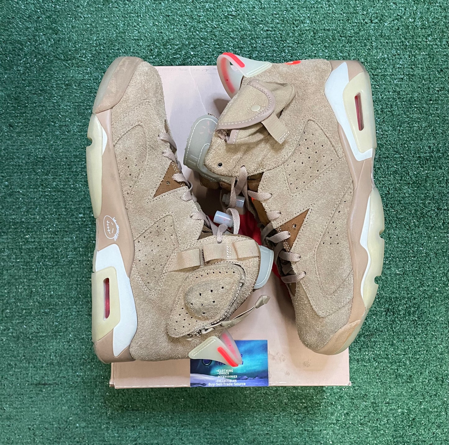 Air Jordan 6 Travis Scott British khaki size 10.5men/12women