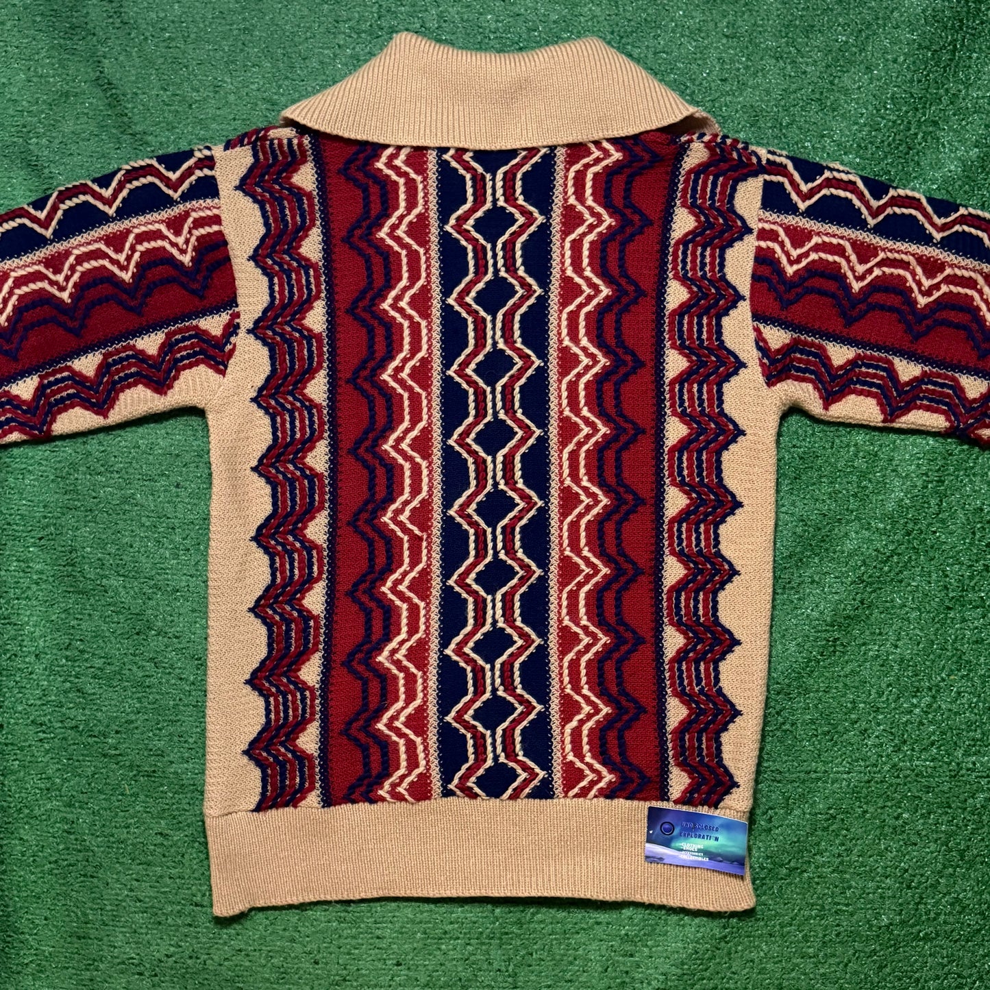 Vintage Pendleton Collar Knit Sweater