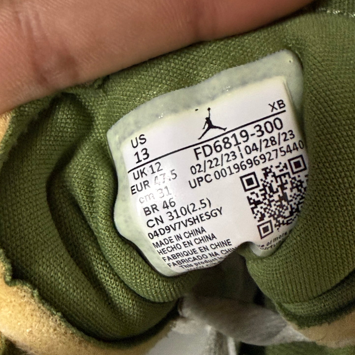Jordan 1 Low Craft Light Olive