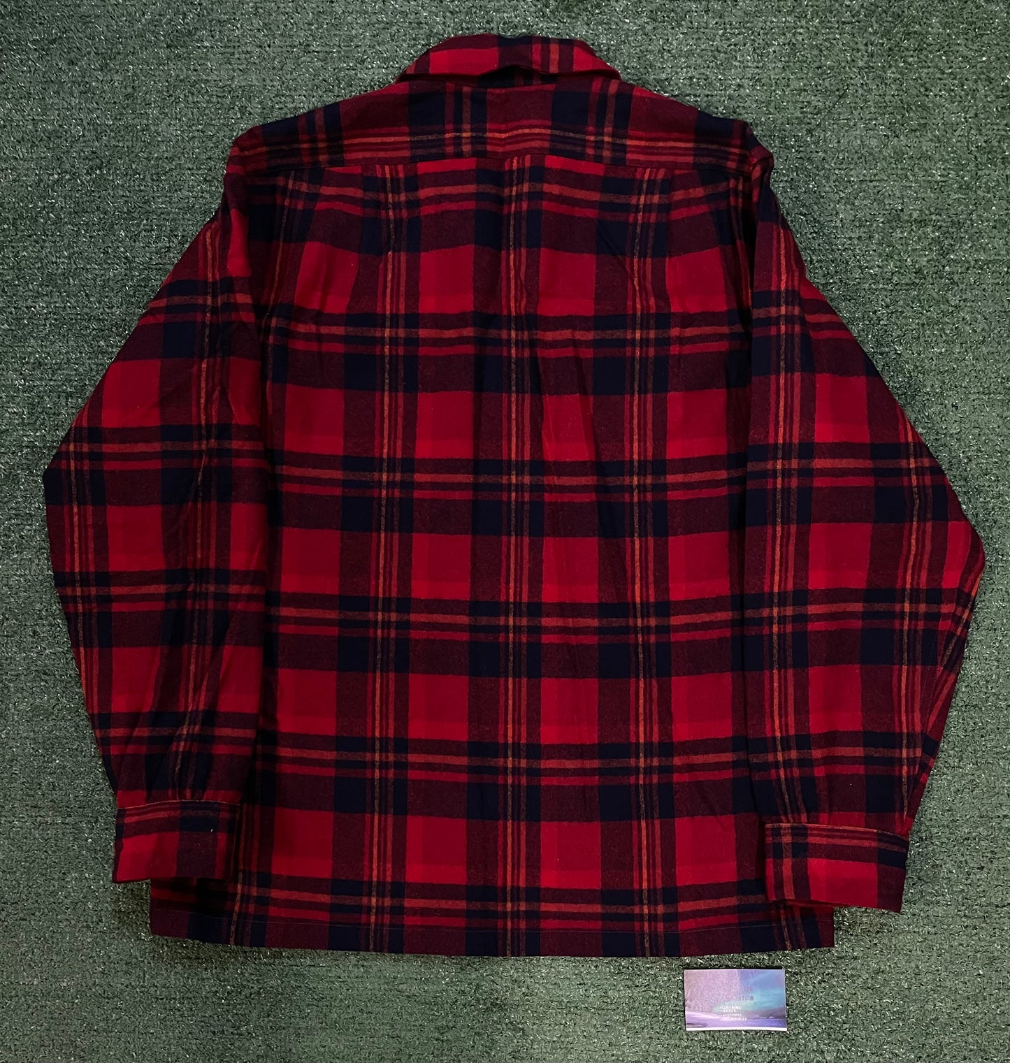 Vintage 1990s Pendleton plaid wool flannel shirt