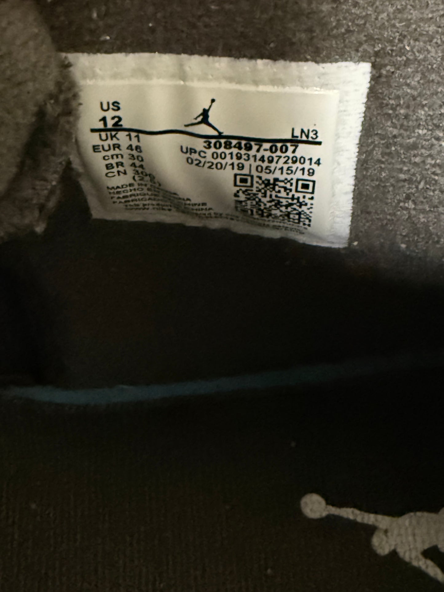 Jordan 4 Cool Grey 12 Men/13.5 Women “Preowned”