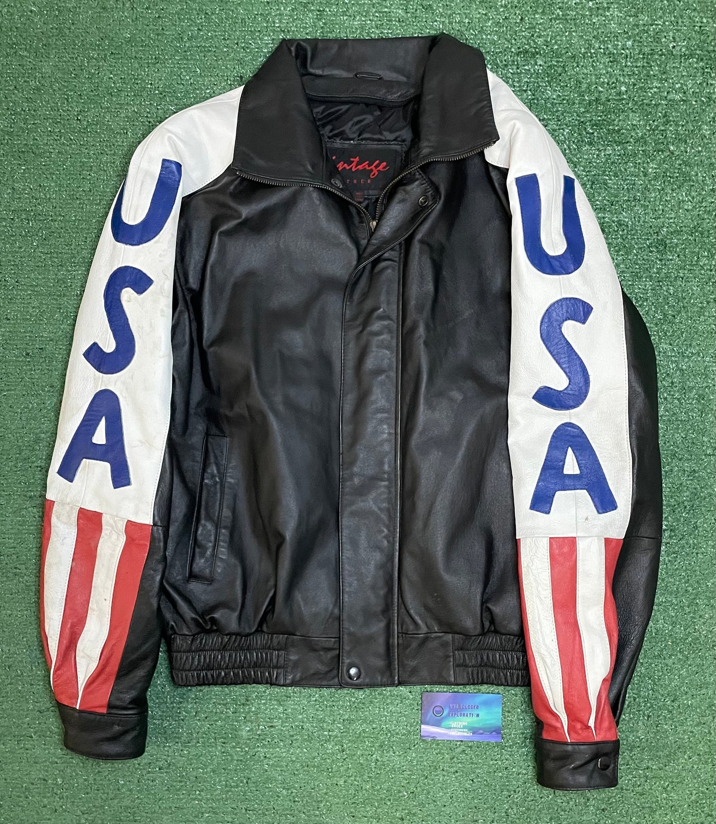 Vintage 1990s USA leather jacket