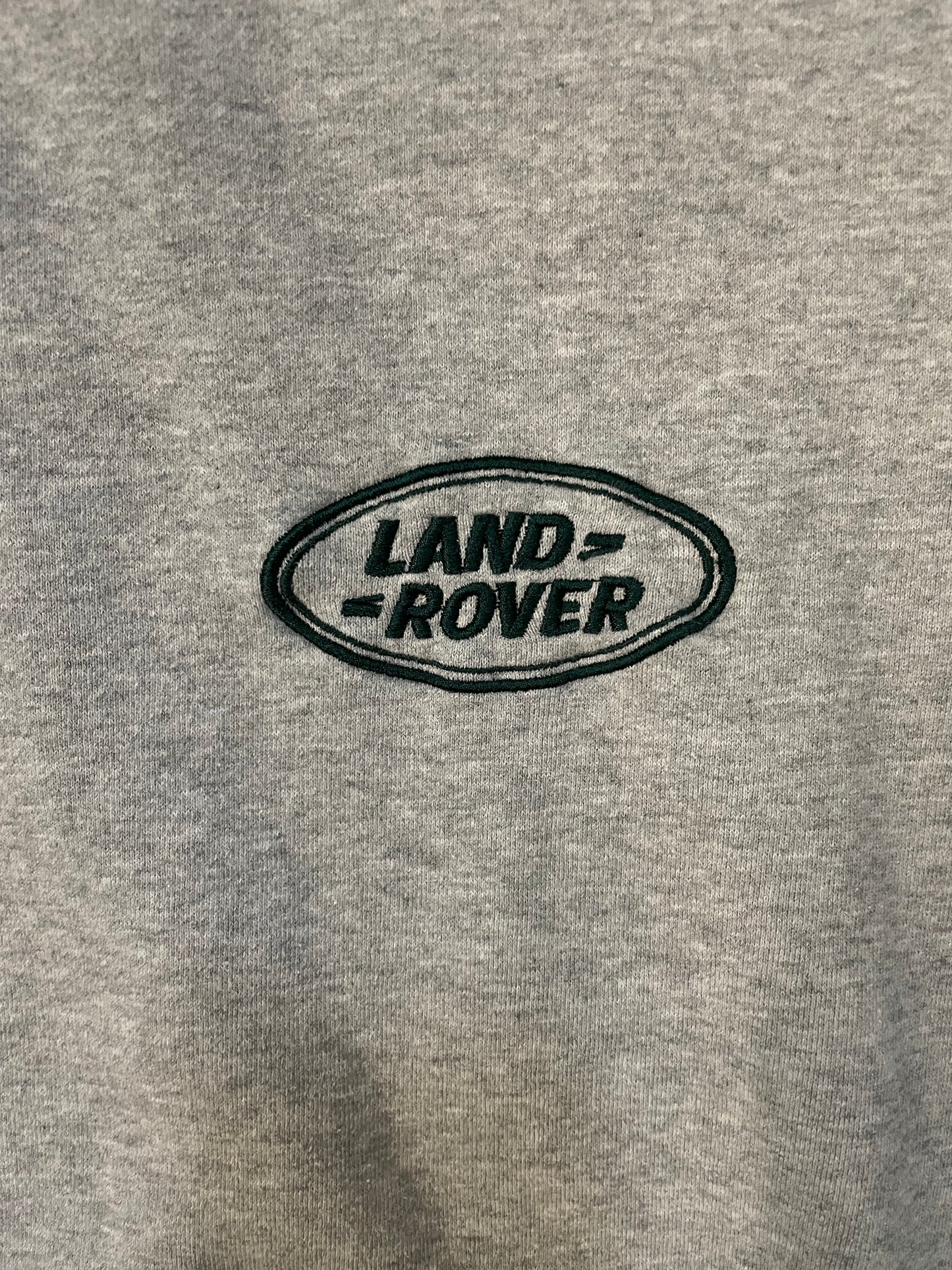 Land Rover green and gray crewneck