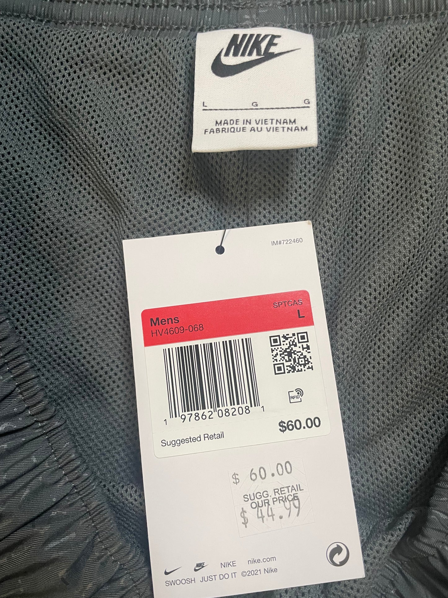 Nike sportswear all over print grey shorts
