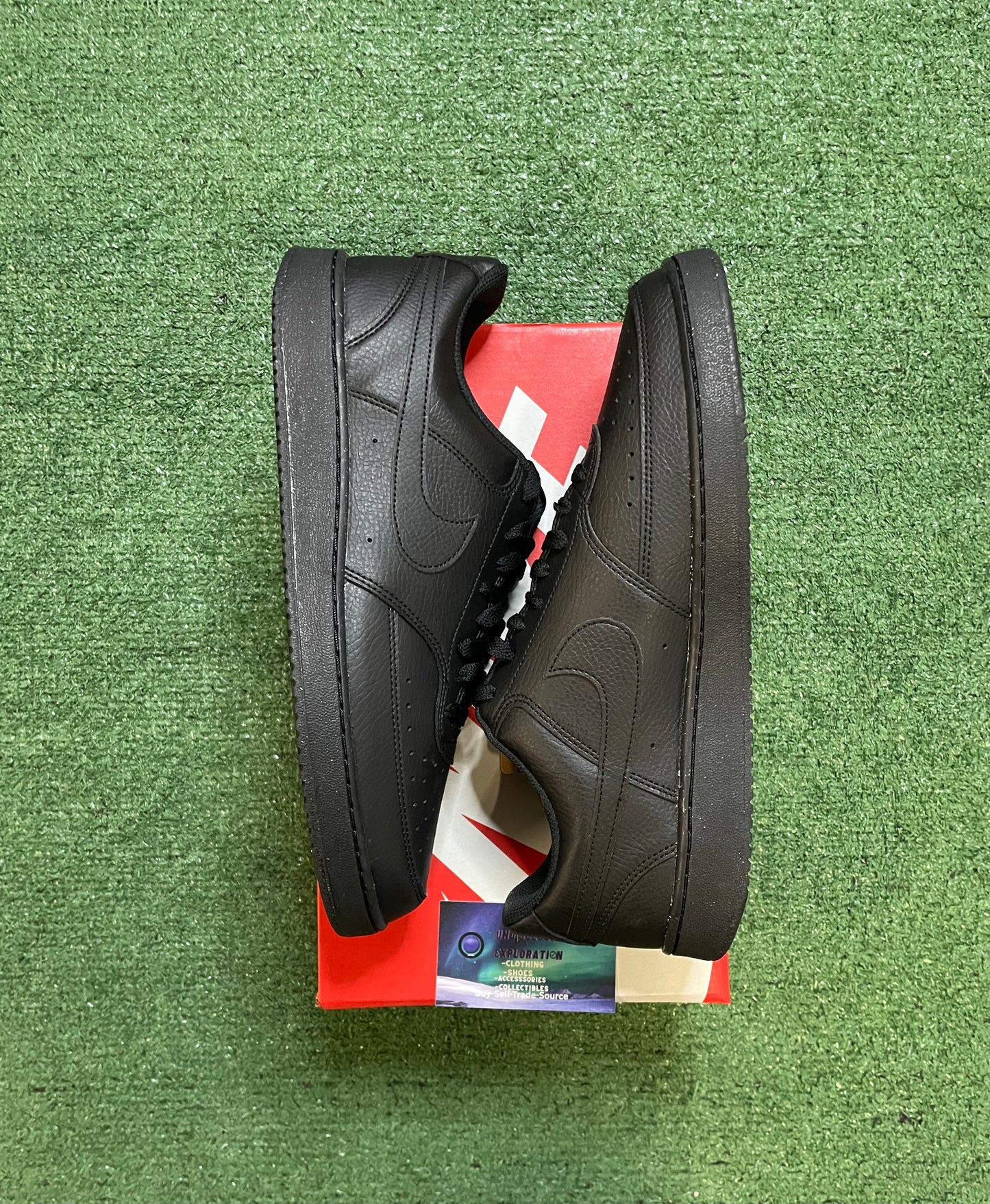 Nike Court Vision low triple black next nature