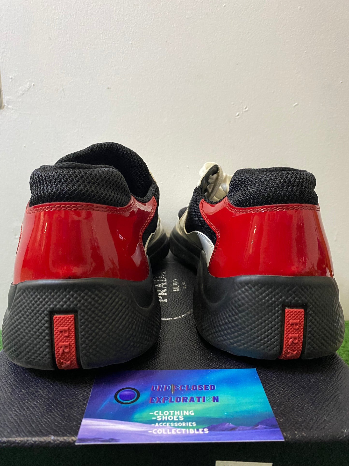 Prada America Cup White red 11men/12.5women